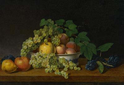 Still Life of Fruit with a Porcelain Bowl